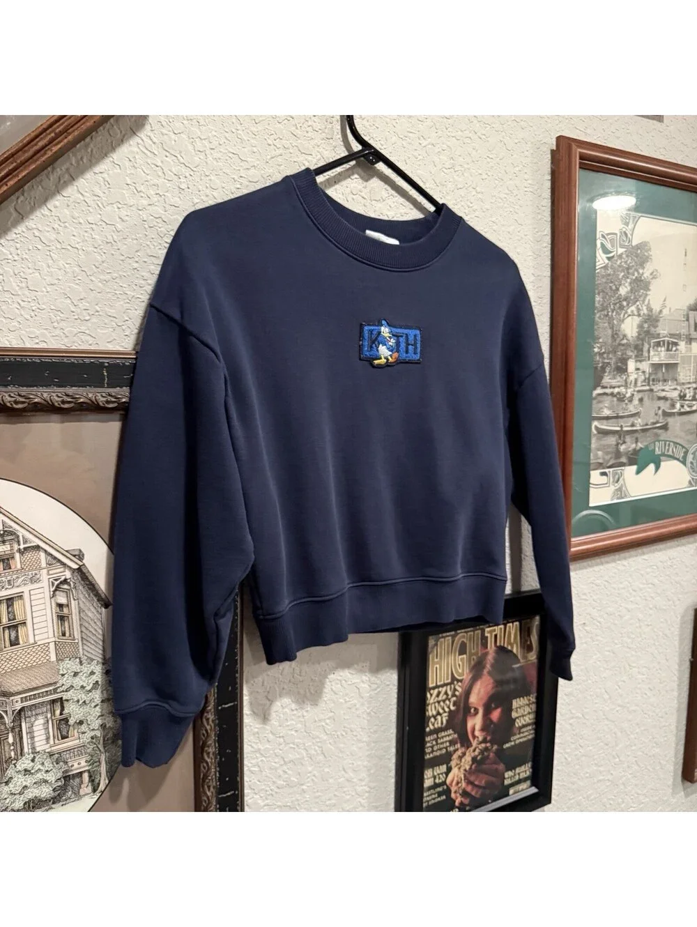 Kith x Disney Mickey & Friends Donald Kids Crewneck Sweatshirt Size Small 6/7